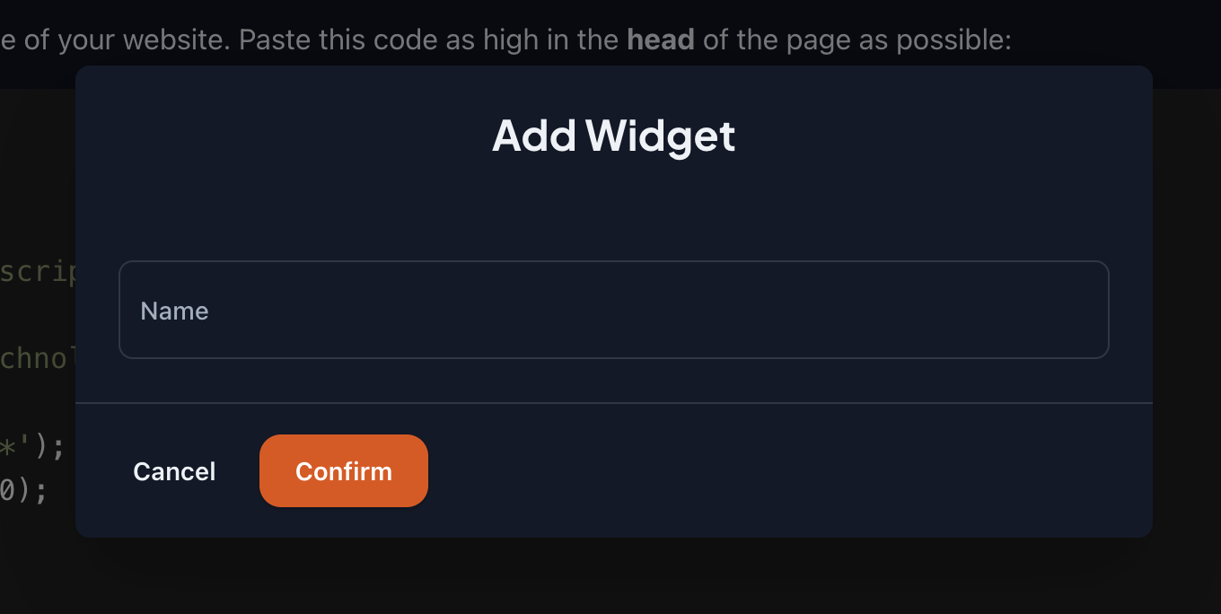 Name Widget